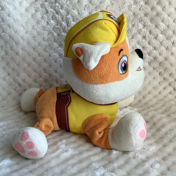 Paw Patrol Rubble Dog Stuffed Animal Plush Toy - Picture 3 of 5